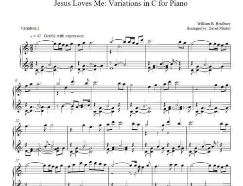 Jesus Loves Me: Variations in C for Piano